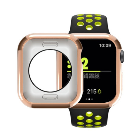 Протиударна накладка Round Hole для Apple Watch Series 5 / 4 44mm - рожево-золота