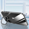 Противоударный чехол SULADA Aluminum Alloy Lens Holder для iPhone 16 Pro - прозрачно-черный