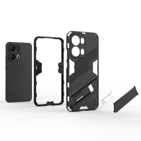 Противоударный чехол Punk Armor для OPPO Reno13 Pro 5G Global - светло-красный