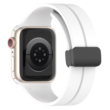 Силиконовый ремешок Solid Color для Apple Watch Ultra 49mm/45mm/44mm - белый