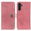 Чохол-книжка KHAZNEH Cowhide Texture для Samsung Galaxy A55 5G - рожевий