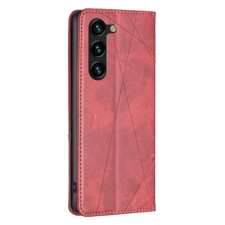 Чехол-книжка Rhombus Texture для Samsung Galaxy S25+ 5G - красный