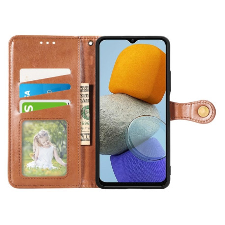 Чохол-книжка Retro Solid Color Samsung Galaxy M23 - коричневий