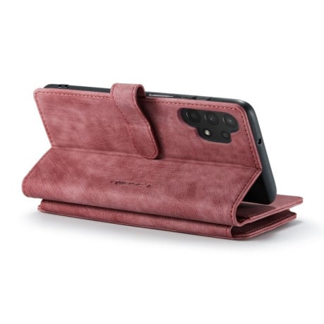 Кожаный чехол-кошелек CaseMe-C30 для Samsung Galaxy A13 4G - красный