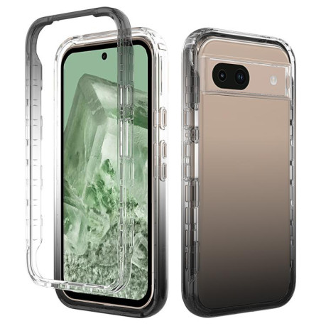Чехол Shockproof Clear Gradient PC + TPU для Google Pixel 8a - черный