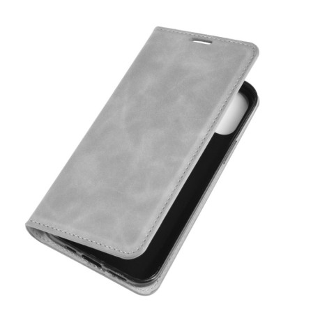 Чехол-книжка Retro Skin Feel Business Magnetic на iPhone 12/12 Pro  - серый