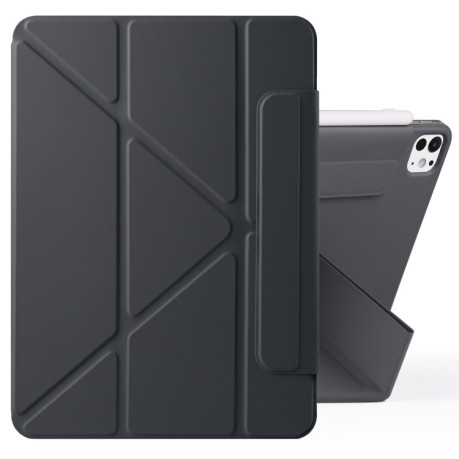 Чехол-книжка Fixed Buckle Magnetic Demation Leather для iPad Pro 13 2024 - черный
