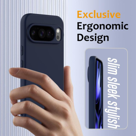 Силиконовый чехол Shockproof Silicone Magsafe для Google Pixel 10 Pro XL - синий