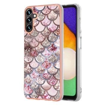 Противоударный чехол Electroplating IMD для Samsung Galaxy A04s/A13 5G - Pink Scales