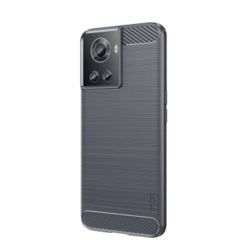 Протиударний чохол Brushed Texture Carbon Fiber на OnePlus Ace / 10R 5G - сірий