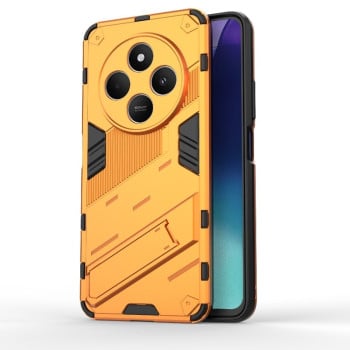 Противоударный чехол Punk Armor с подставкой на Xiaomi Redmi 14C 4G/Poco C75/Redmi A4 5G - оранжевый
