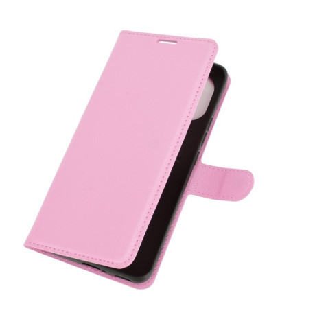 Чохол-книжка Litchi Texture на Xiaomi Mi 11 - рожевий