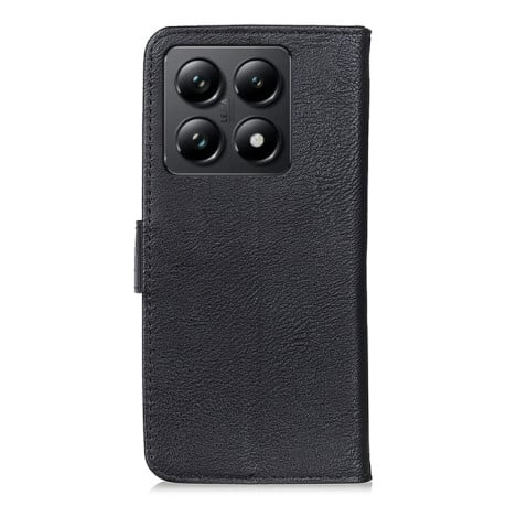 Чохол-книжка KHAZNEH Cowhide Texture на Xiaomi 14T Pro - чорний