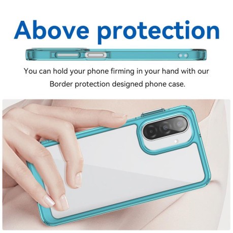 Противоударный чехол Colorful Acrylic Series для Samsung Galaxy A17 5G - синий