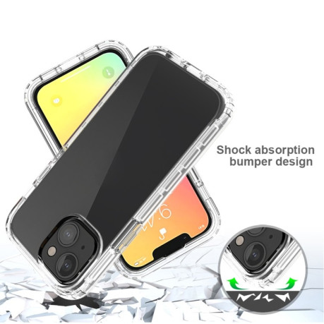 Противоударный чехол Two-color Gradual Change для iPhone 13 mini - черный