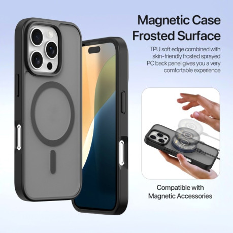 Чехол-книжка DUX DUCIS Lawa Series 2 in 1 Wallet Zipper Detachable MagSafe на iPhone 16 Pro Max - черный
