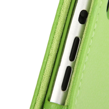 Чехол-книжка Litchi Texture 2-fold на iPad mini 1 / 2 / 3 - зеленый