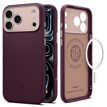 Оригинальный чехол Spigen Nano Pop с MagSafe на iPhone 18 Pro Max / 17 Pro Max - dark cherry