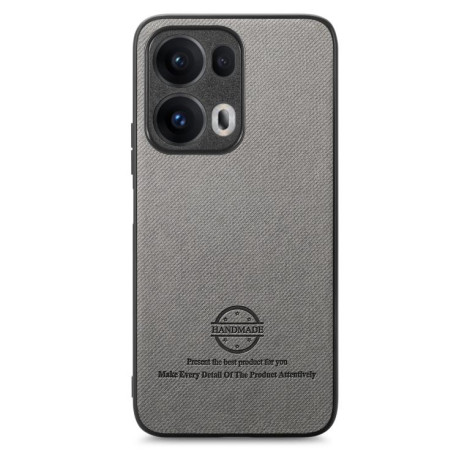 Чехол Twill Fabric Leather Skin Back для OPPO Reno13 Global - серый