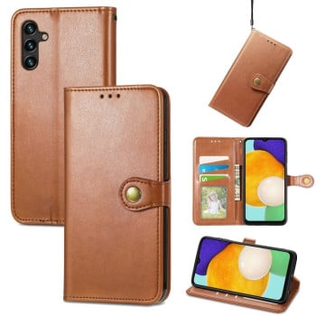 Чохол-книга Retro Solid Color на Samsung Galaxy A04s/A13 5G - коричневий