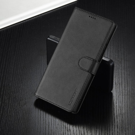 Чехол книжка LCIMEEKE Calf Texture на Samsung Galaxy S25 Ultra 5G - черный