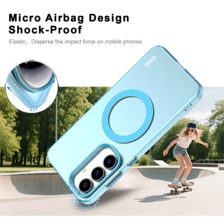 Чохол IMAK Candy Series з MagSafe на Samsung Galaxy S25 FE 5G - синій