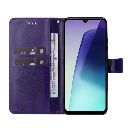 Чохол-книжка Happy Cat Pattern для Xiaomi Redmi 14C 4G/Poco C75/Redmi A4 5G - рожеве золото