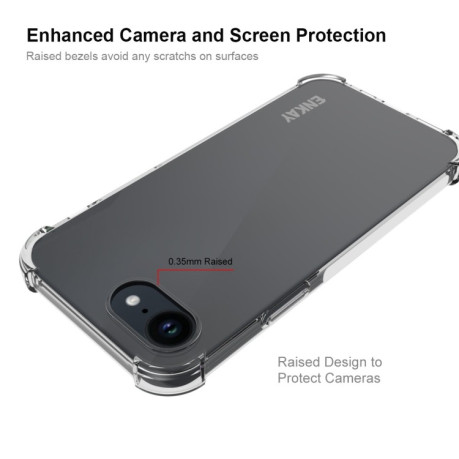 Противоударный чехол ENKAY Clear для iPhone 16e