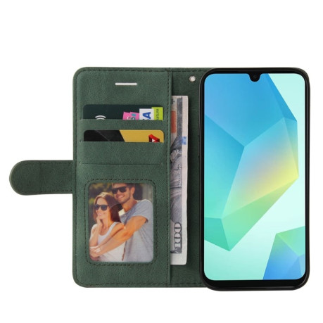 Чохол-книжка Dual-color Splicing Flip Leather  для Samsung Galaxy A26 5G - зелений