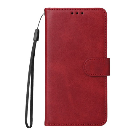 Чехол-книжка Stitching Calf Texture для OPPO Reno12 F/12 FS 4G - красный