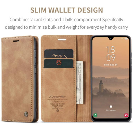 Чохол-книжка CaseMe-013 Multifunctional  для Samsung Galaxy A26 5G - коричневий