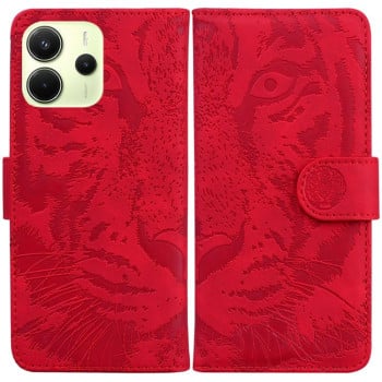 Чехол-книжка Tiger Embossing для Xiaomi Redmi Note 14 4G 164.84mm - красный
