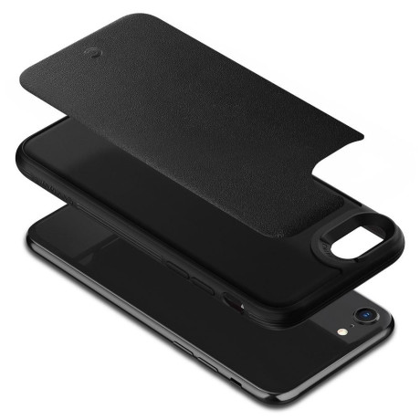 Оригинальный чехол Spigen Ciel Leather Brick для IPhone 7/8/SE 3/2 2022/2020 Black