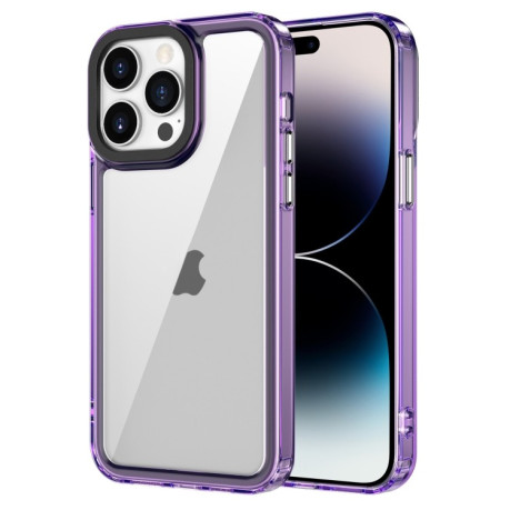 Чохол протиударний Acrylic для iPhone 15 Pro - фіолетовий