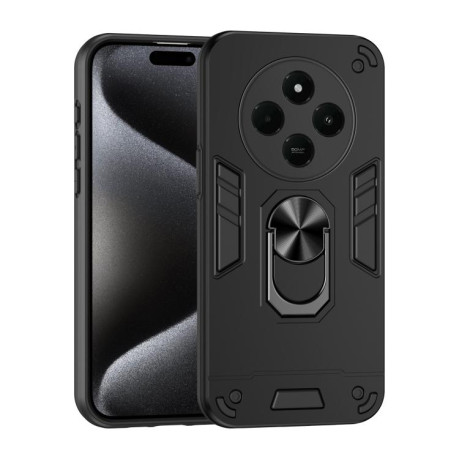 Ударозахисний чохол Shockproof Metal Ring Holder для Xiaomi Redmi  A4 5G - чорний
