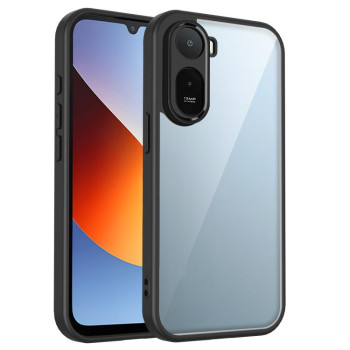 Матовый противоударный чехол Escase с мягким покрытием на Xiaomi Redmi A7 Pro 171mm / Poco C85x 5G — чёрный