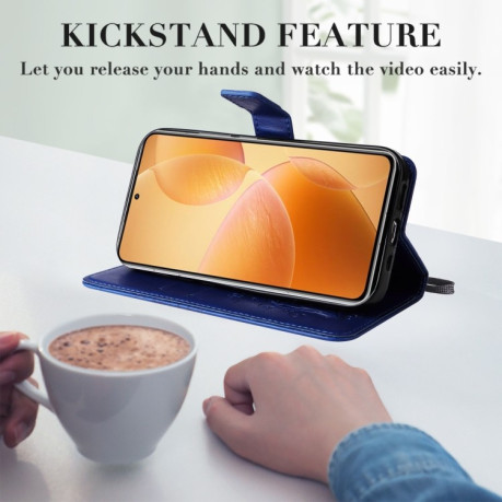 Чохол-книжка Embossed Butterfly для Xiaomi 14T Pro - синій