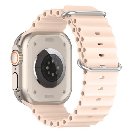 Силиконовый ремешок Ocean для Apple Watch Ultra 49mm/45mm /44mm - розовый