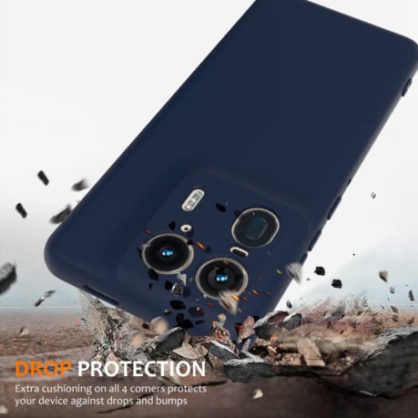 Силіконовий чохол Shockproof Silicone Magsafe для Motorola Edge 50 Ultra - синій