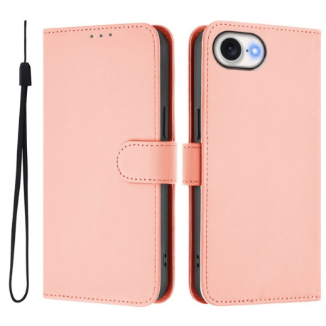 Чехол-книжка Skin Feel S-type для iPhone 16e - розовый