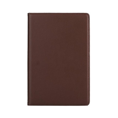 Кожаный Чехол 360 Degree Litchi Texture на iPad Mini 5 (2019)/ Mini 4 -коричневый