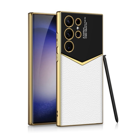 Противоударный чехол GKK Plating для Samsung Galaxy S24 Ultra 5G - белый