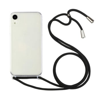 Протиударний чохол Ultra-thin Acrylic with Lanyard для iPhone XR - чорний