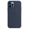 Силиконовый чехол Silicone Case Deep Navy на iPhone 12 mini with MagSafe - премиальное качество