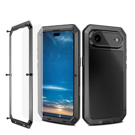 Противоударный чехол RedPepper Triple-proof Metal на iPhone Air - черный