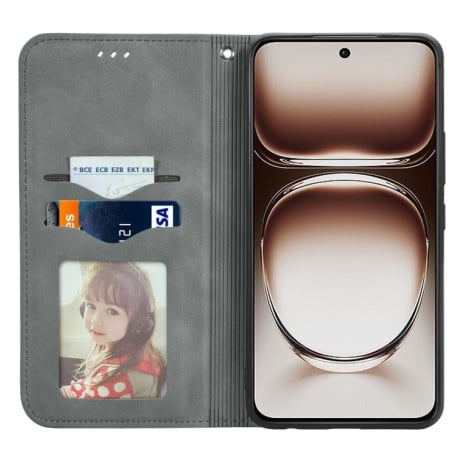 Чехол-книжка Retro Skin Feel Business Magnetic на OnePlus Nord 4 - серый