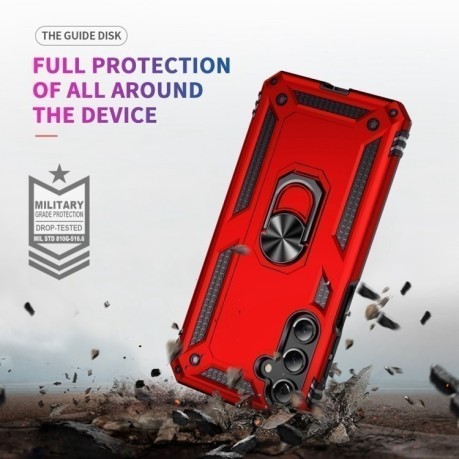 Протиударний чохол HMC 360 Degree Rotating Holder для Samsung Galaxy A16 5G - червоний