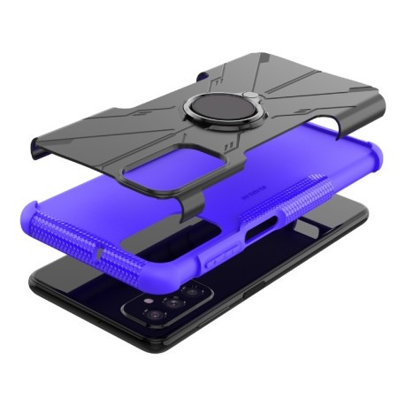 Противоударный чехол Machine Armor Bear для Samsung Galaxy M52 5G - фиолетовый