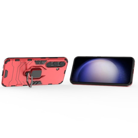 Противоударный чехол Magnetic Ring Holder на Samsung Galaxy S24 5G - красный
