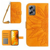 Чехол-книжка Skin Feel Sun Flower для Xiaomi Poco X4 GT - желтый
